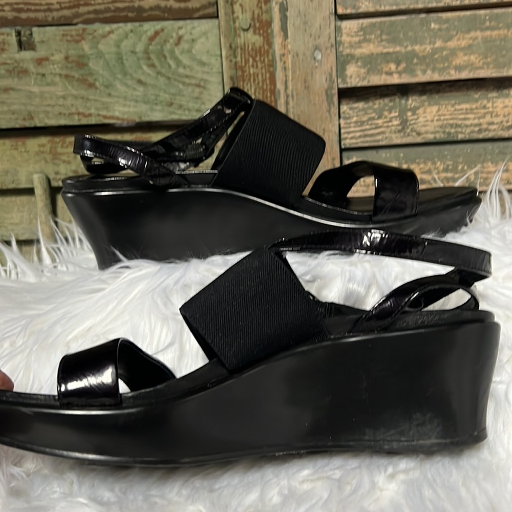 Dansko Sandals Womens Sz 37 / US 6.5-7 Addison Black Strappy Patent Leather Shoe - Picture 9 of 9